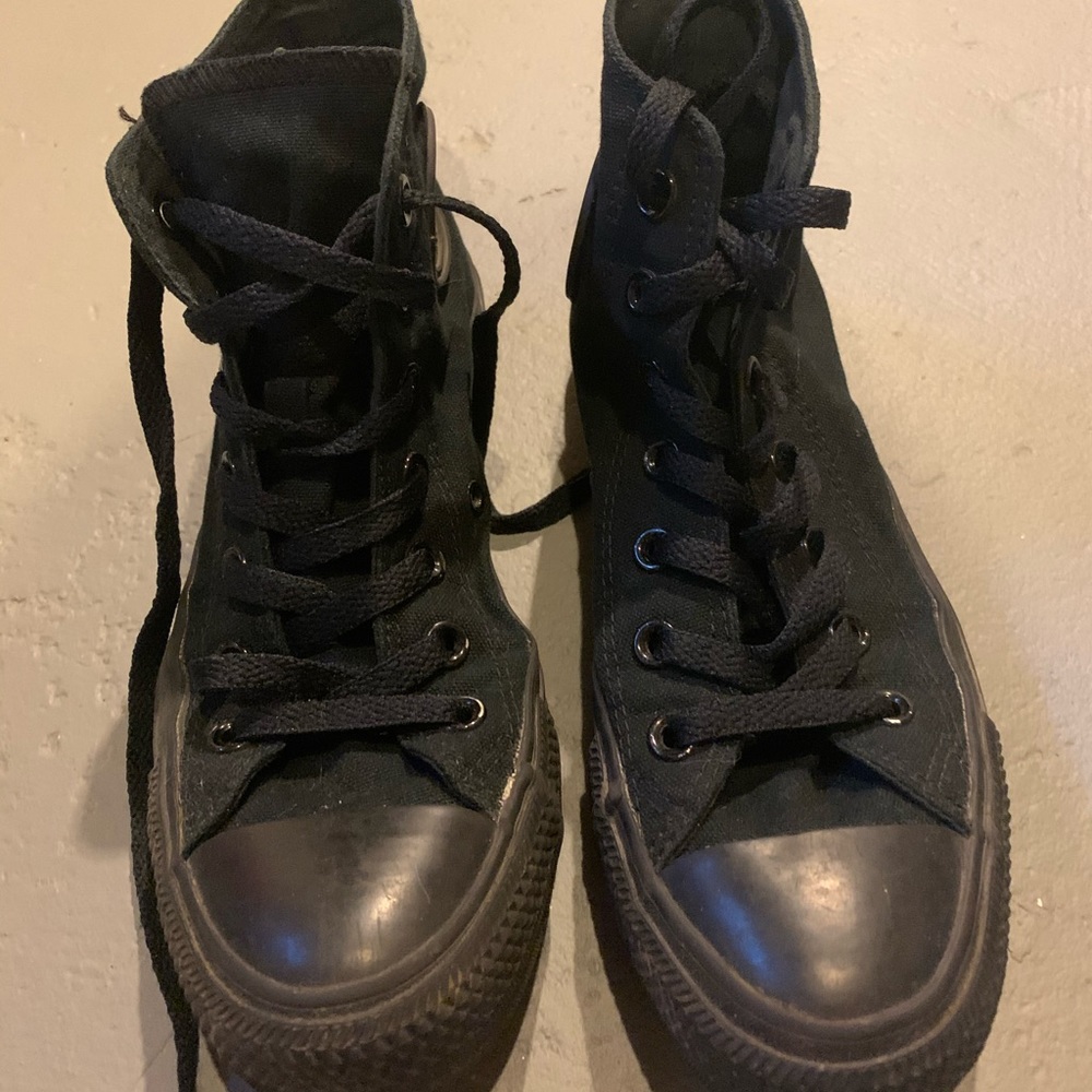 Black High Top Converse Sneaker